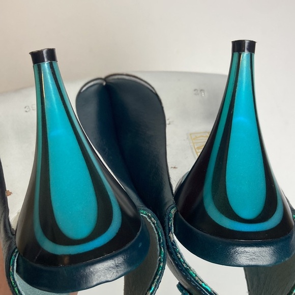 Little Moon Parisian Heels Sz 39 Feminine 50’s  Cosplay Reflective Pin-up Retro - Picture 3 of 16